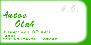 antos olah business card